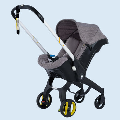 True Haven | Foldable Baby Stroller – Adjustable Handle & Sunshade, Lightweight & Easy to Fold
