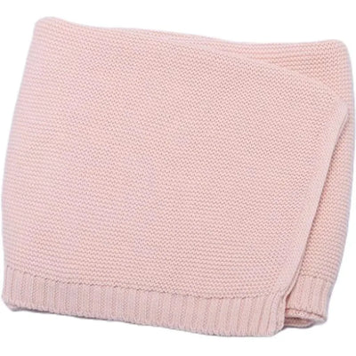 True Haven | CuddleKnit Personalized Baby Blanket – Custom Embroidered Name, Soft Breathable Cotton