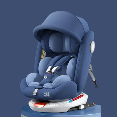 True Haven | 360° Rotating Convertible Car Seat – ISOFIX-Compatible Installation, 5-Point Safety Harness