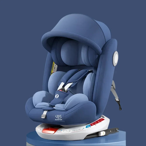 True Haven | 360° Rotating Convertible Car Seat – ISOFIX-Compatible Installation, 5-Point Safety Harness
