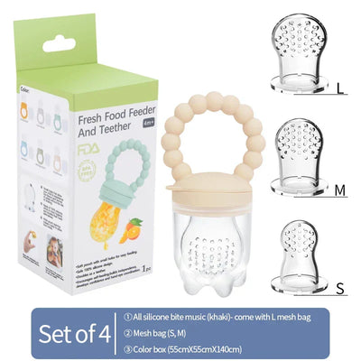 True Haven | Baby Fruit Feeder – BPA-Free Silicone, Soothes Sore Gums