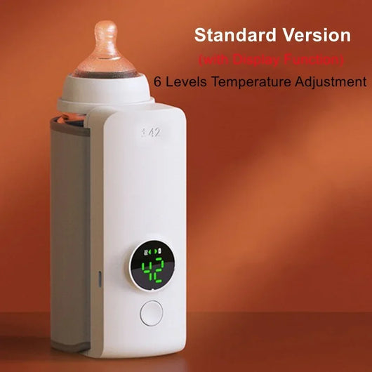 True Haven | Portable Baby Bottle Warmer – Cord-Free Rechargeable Design, Adjustable Temperature Control