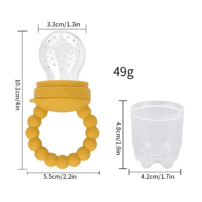True Haven | Baby Fruit Feeder – BPA-Free Silicone, Soothes Sore Gums