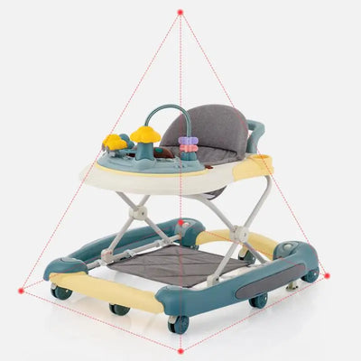 True Haven | 3-in-1 Baby Walker – Adjustable Height Settings, Foldable & Easy to Clean