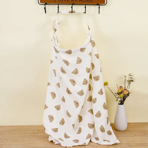 True Haven | Breastfeeding Cover – Soft Breathable Cotton, Doubles as Stroller Blanket