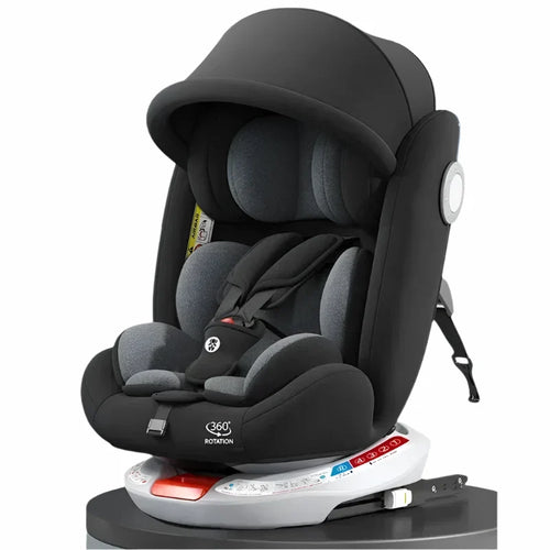 True Haven | 360° Rotating Convertible Car Seat – ISOFIX-Compatible Installation, 5-Point Safety Harness