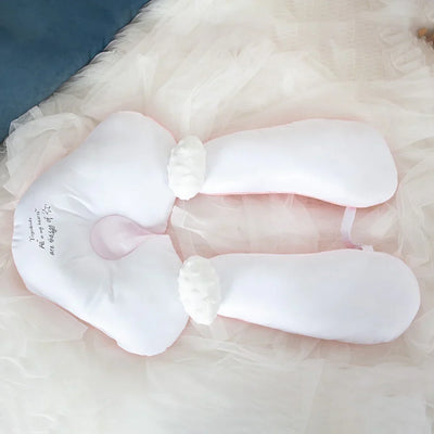 True Haven | U-Shaped Baby Head Support Pillow – Organic Cotton, Adjustable Fit