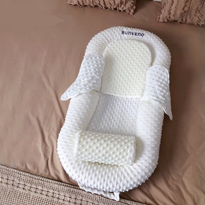 True Haven | Baby Lounger Bed – Soft & Reversible Design, Cozy Newborn Essential