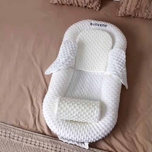 True Haven | Baby Lounger Bed – Soft & Reversible Design, Cozy Newborn Essential