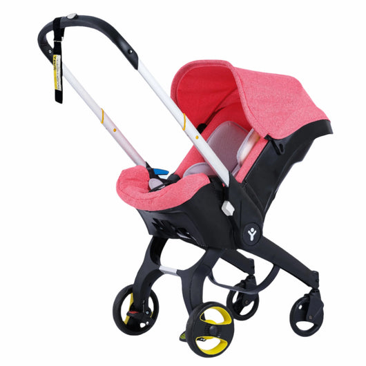 True Haven | Foldable Baby Stroller – Adjustable Handle & Sunshade, Lightweight & Easy to Fold