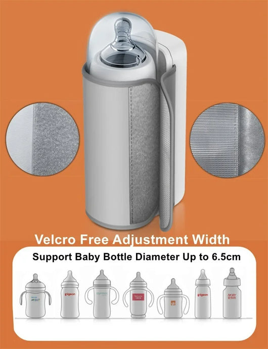 True Haven | Portable Baby Bottle Warmer – Cord-Free Rechargeable Design, Adjustable Temperature Control