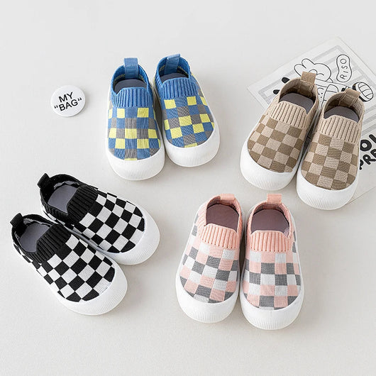True Haven | Canvas First Walker Shoes – Slip-On Toddler Sneakers with Non-Slip Sole, 6-36 Months