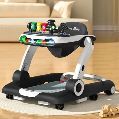 True Haven | 4-in-1 Multifunctional Baby Walker – Adjustable Height, Interactive Lights & Sounds