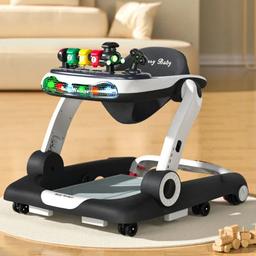True Haven | 4-in-1 Multifunctional Baby Walker – Adjustable Height, Interactive Lights & Sounds