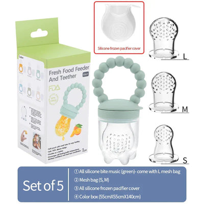 True Haven | Baby Fruit Feeder – BPA-Free Silicone, Soothes Sore Gums