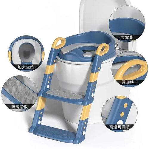 True Haven | Toilet Training Step Ladder – Foldable for Easy Storage, Sturdy Non-Toxic Design