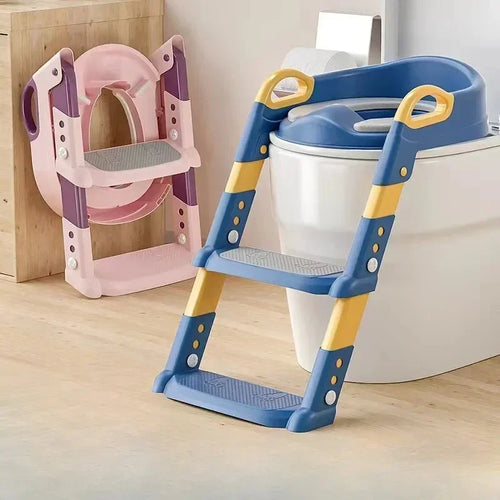 True Haven | Toilet Training Step Ladder – Foldable for Easy Storage, Sturdy Non-Toxic Design