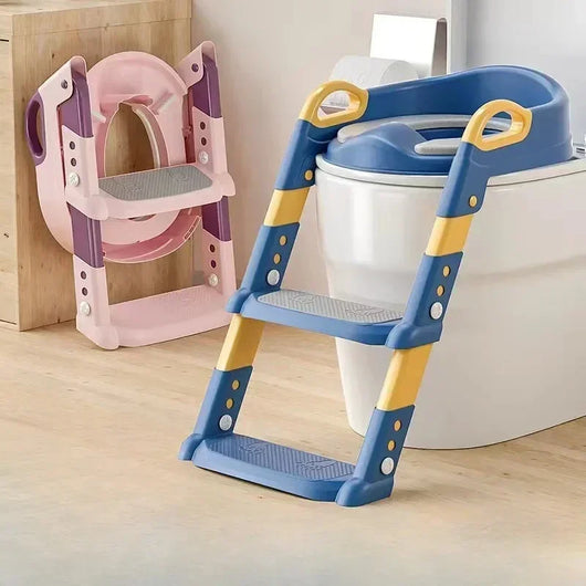 True Haven | Toilet Training Step Ladder – Foldable for Easy Storage, Sturdy Non-Toxic Design