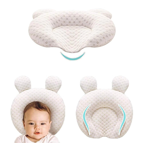 True Haven | Natural Latex Baby Head Support Pillow – Breathable Natural Latex, Machine Washable Cover