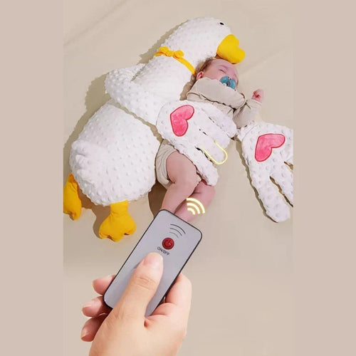 True Haven | Remote-Control Baby Soothing Pillow – 3 Soothing Modes, Removable Washable Cover