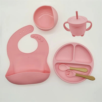 True Haven | Baby Silicone Feeding Tableware Set – Non-Toxic Materials, Easy to Clean