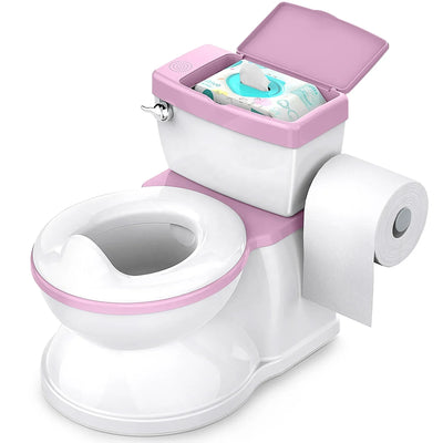 True Haven | Realistic Potty Training Seat – Built-In Wipe Compartment, Quick to Assemble