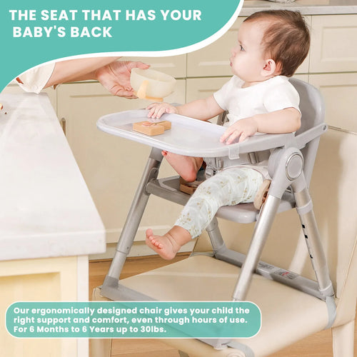 True Haven | Portable Dining Booster Chair – Foldable & Travel-Ready, Ergonomic Seat