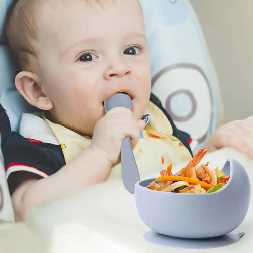 True Haven | Silicone Suction Bowls for Babies – Non-Slip Suction Base, Easy to Clean
