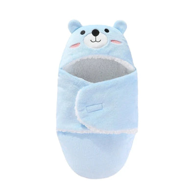 True Haven | Newborn Swaddle Blanket with Hood – Soft 100% Cotton, Split-Leg Hip-Healthy Design