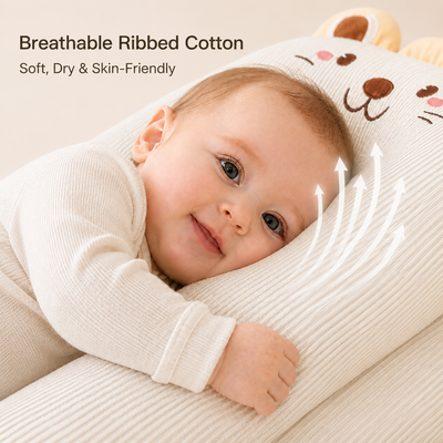 True Haven | Anti-Reflux Baby Lounger – Adjustable Incline Heated Lounger with Side Support