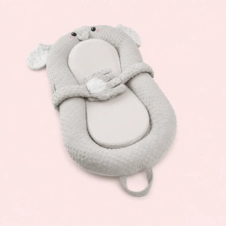 True Haven | Incline Baby Lounger – Memory Foam Head Support with Patting Function, Antibacterial Fabric