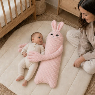 True Haven | Plush Bunny Patting Soother – Remote-Control Baby Comfort Toy, 3 Speeds