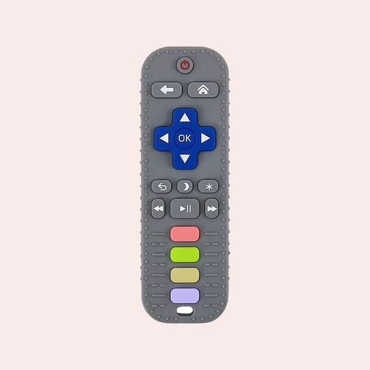 True Haven | Remote-Shaped Silicone Teether – Textured Teething Toy, Dishwasher & Boil Safe