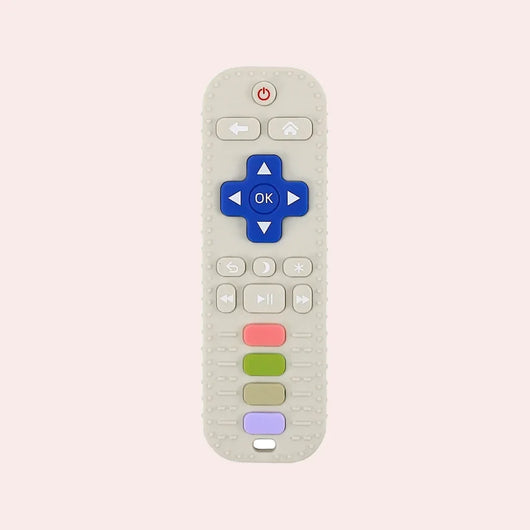 True Haven | Remote-Shaped Silicone Teether – Textured Teething Toy, Dishwasher & Boil Safe