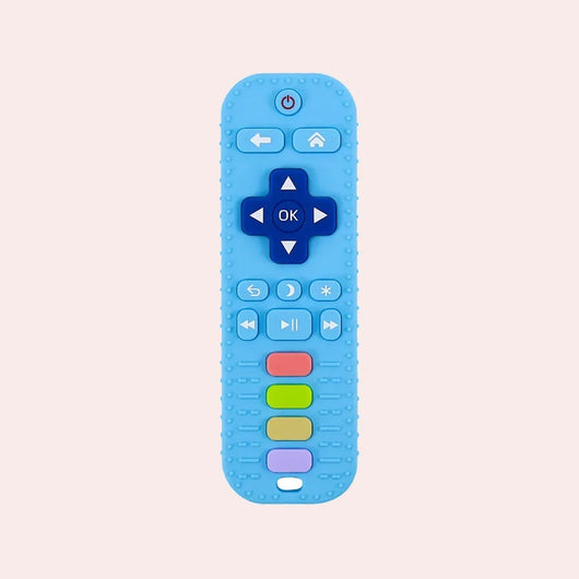 True Haven | Remote-Shaped Silicone Teether – Textured Teething Toy, Dishwasher & Boil Safe