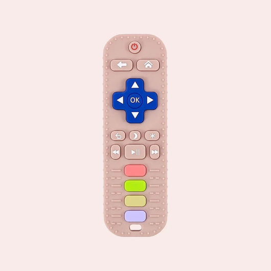 True Haven | Remote-Shaped Silicone Teether – Textured Teething Toy, Dishwasher & Boil Safe