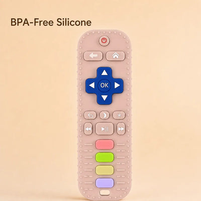 True Haven | Remote-Shaped Silicone Teether – Textured Teething Toy, Dishwasher & Boil Safe