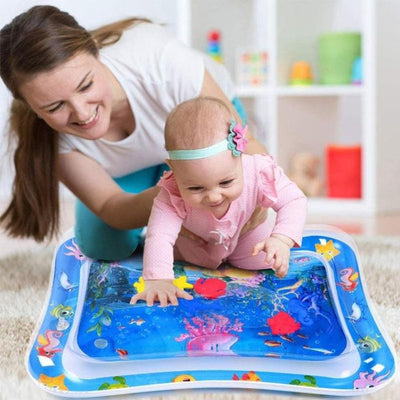True Haven | Baby Tummy Time Mat – Engaging Sensory Design, Foldable & Portable