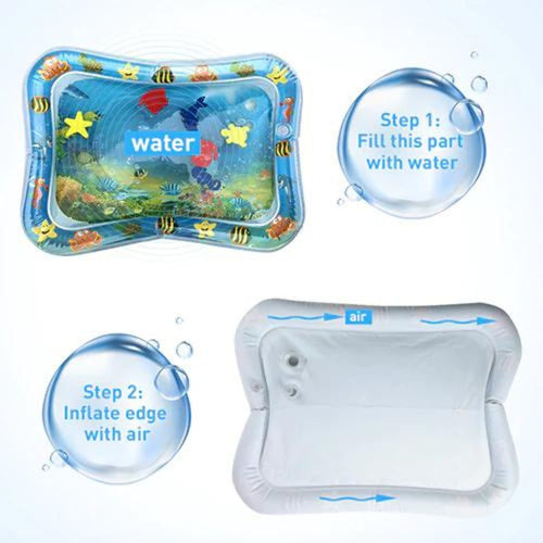 True Haven | Baby Tummy Time Mat – Engaging Sensory Design, Foldable & Portable