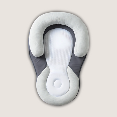 True Haven | Anti-Roll Baby Positioner – U-Shaped Newborn Sleep Positioning Pillow, Breathable Cotton
