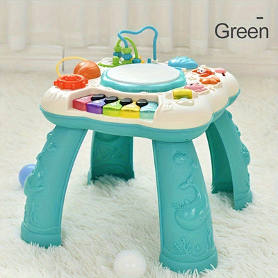 True Haven | Early Learning Musical Activity Table – Lights, Sounds & Shape Recognition, Great for Toddlers