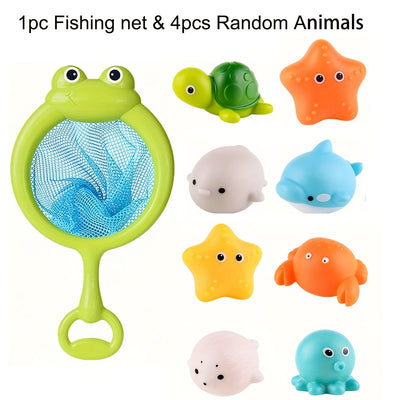 True Haven | Light-Up Floating Bath Toys – No-Hole Mold-Free Design, Sea Animal Set
