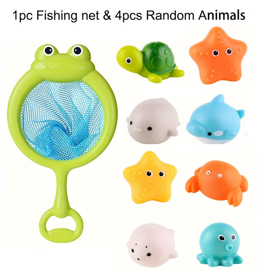 True Haven | Light-Up Floating Bath Toys – No-Hole Mold-Free Design, Sea Animal Set