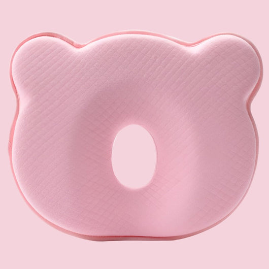 True Haven | Memory Foam Baby Head Support Pillow – Breathable 3D Air Mesh, Organic Cotton Cover