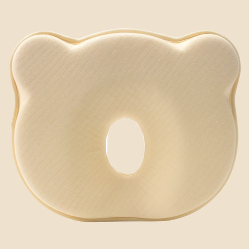 True Haven | Memory Foam Baby Head Support Pillow – Breathable 3D Air Mesh, Organic Cotton Cover