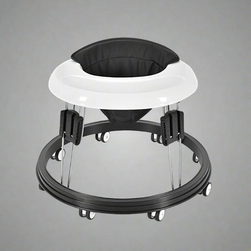 True Haven | Anti-Rollover Baby Walker – Stainless Steel Frame, Adjustable Height