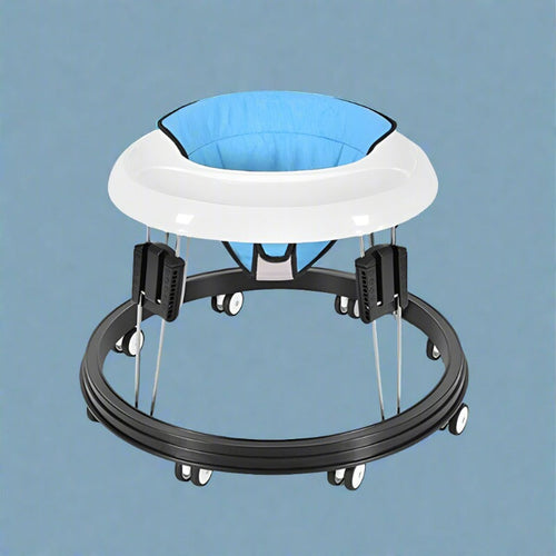 True Haven | Anti-Rollover Baby Walker – Stainless Steel Frame, Adjustable Height