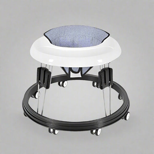 True Haven | Anti-Rollover Baby Walker – Stainless Steel Frame, Adjustable Height