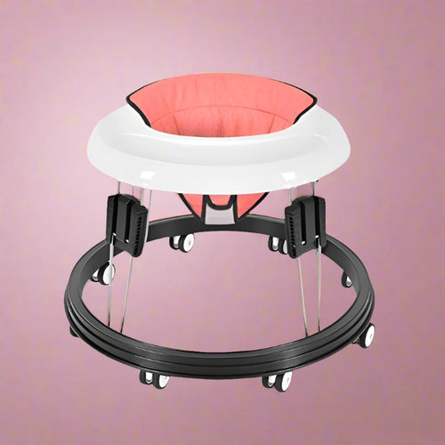 True Haven | Anti-Rollover Baby Walker – Stainless Steel Frame, Adjustable Height
