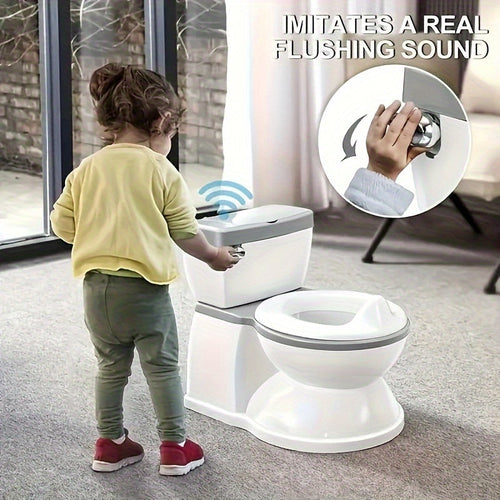 True Haven | Realistic Potty Training Seat – Built-In Wipe Compartment, Quick to Assemble
